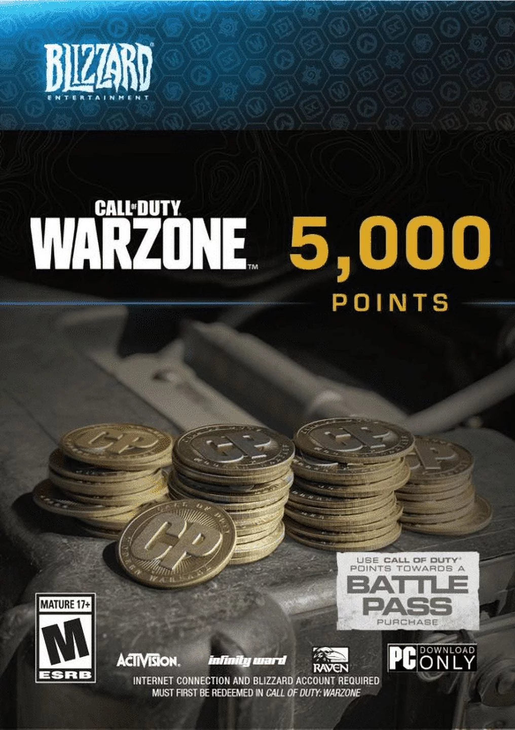 Blizzard Call of Duty Warzone 5000 Points, Activision, PC [Digital Download]