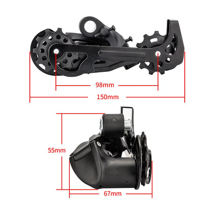 ZTTO Bicycle transmission kit,Flywheel 10 Speed 11-50T Cassette Flywheel Derailleurs er Bicycle 1x10 Speed Cassette Flywheel 10 Bicycle Crankset 11-50T 10 Speed Chain Derailleurs Shifter Mountain Bicycle kit