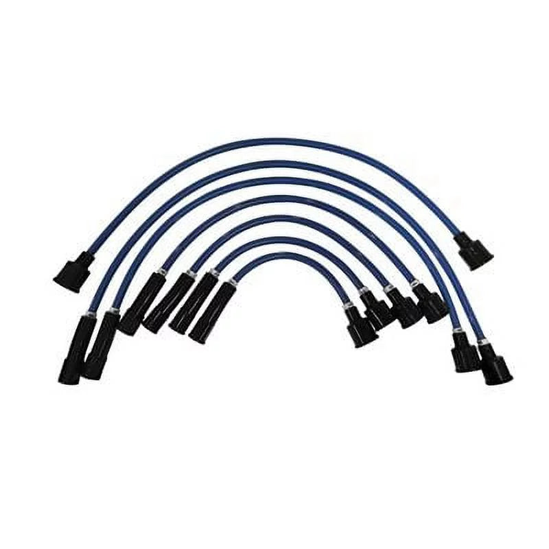 Scott Drake C4DZ-12259-BL8 6-Cylinder 8mm Spark Plug Wire Set Blue