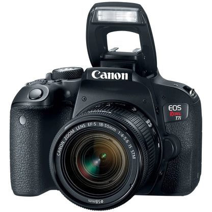 Canon EOS Rebel T7i/800D DSLR Camera with 18-55mm Lens Memory & Flash Kit