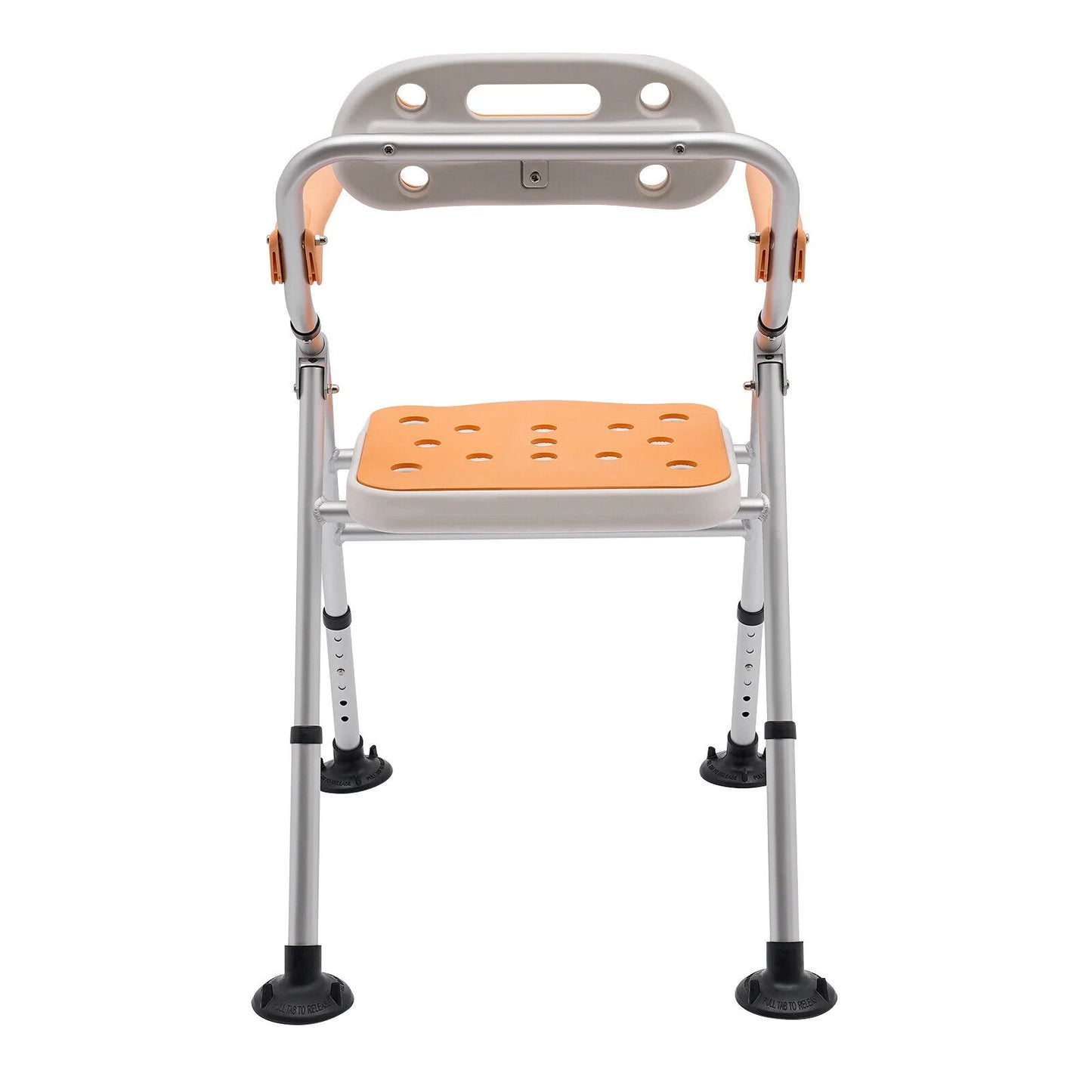 330lb Shower Stool Saddle Tub Bench Folding Bath Chair for Seniors Handicap Adults