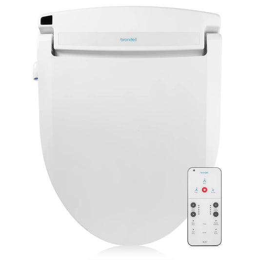 Brondell Swash Select BL97 Electronic Bidet Saddle, Elongated White