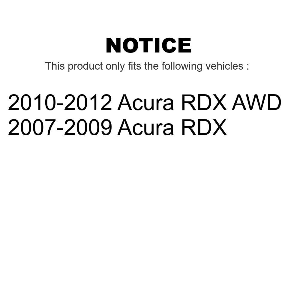 Transit Auto - Rear Disc Brake Rotors And Ceramic Pads Kit For Acura RDX K8C-102001