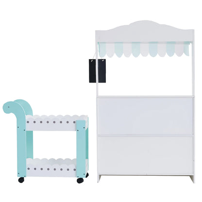 Teamson Kids My Dream Bakery Shop and Pastry Cart Wooden Play Set