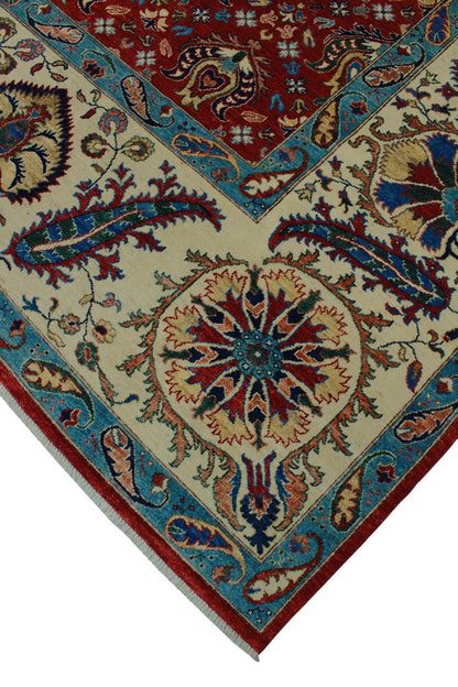 Aria Dona Red/Ivory Rug, 8'1" x 9'9"