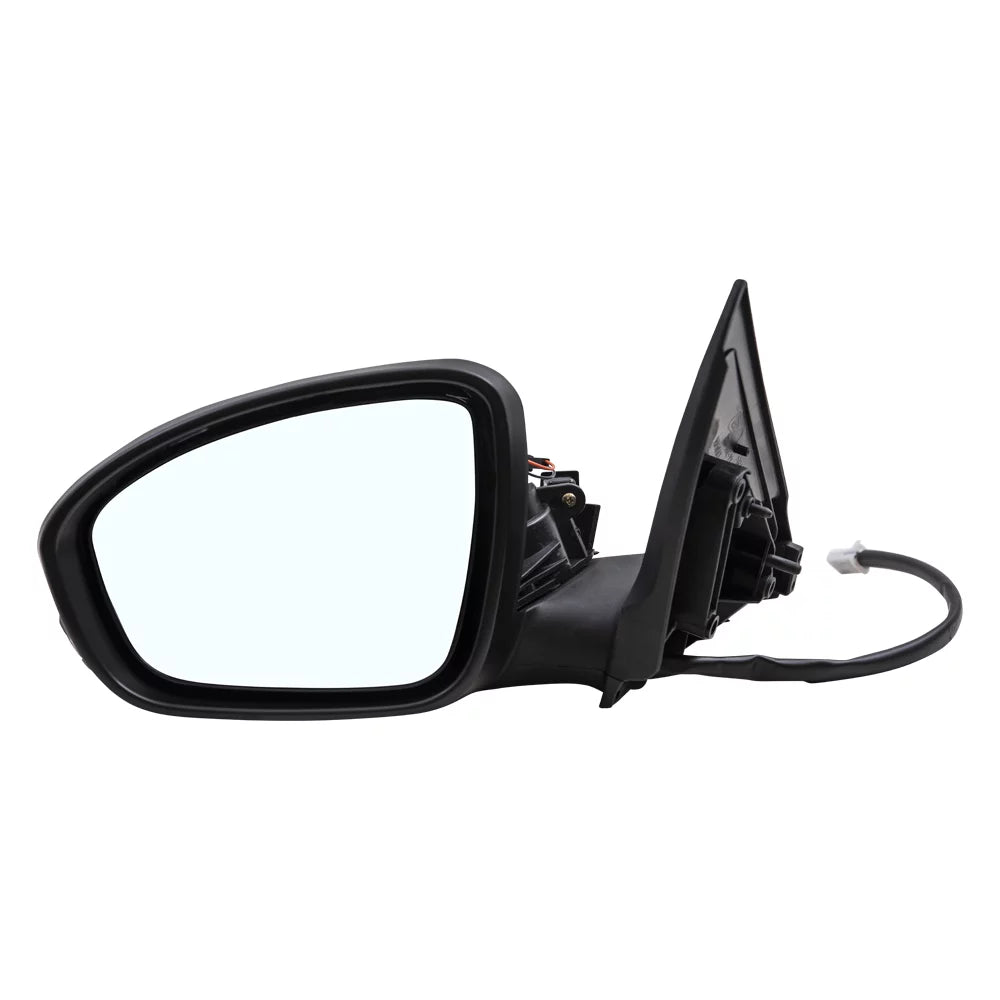 Brock Aftermarket Replacement Driver Left Power Mirror With Heat-Signal-Camera Paint To Match Black Compatible With 2020-2021 Nissan Sentra