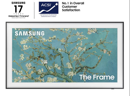 Samsung QN43LS03BAFXZA 43" The Frame 4K UltraHD Smart QLED TV with a Samsung VG-ARAB22WMT Auto-Rotating Wall Mount for 43"-55" Samsung TVs (2022)