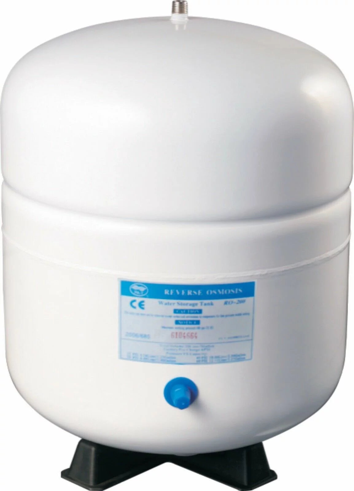 Bluonics Pressurized Water Storage Tank with Ball Valve for Reverse Osmosis RO Systems, 4 Gallon