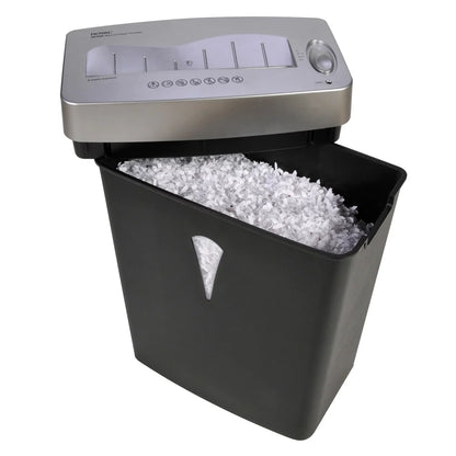 Royal MC500 Paper Shredder - Micro Cut - 5 Per Pass - for shredding Paper, Credit Card - 0.157" x 0.394" Shred Size - 4 gal Wastebin Capacity - Black, Silver