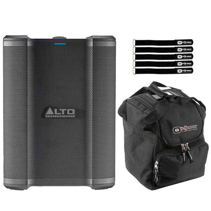 Alto Professional BUSKER 200W Premium Battery Powered Portable PA with Protective Case Package