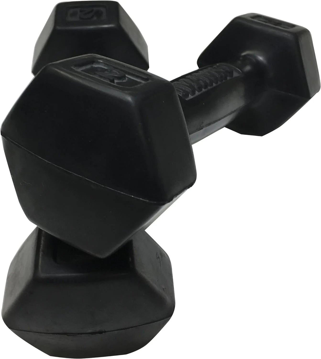 Rubber Dumbbells, 2 Lbs (PAIR)