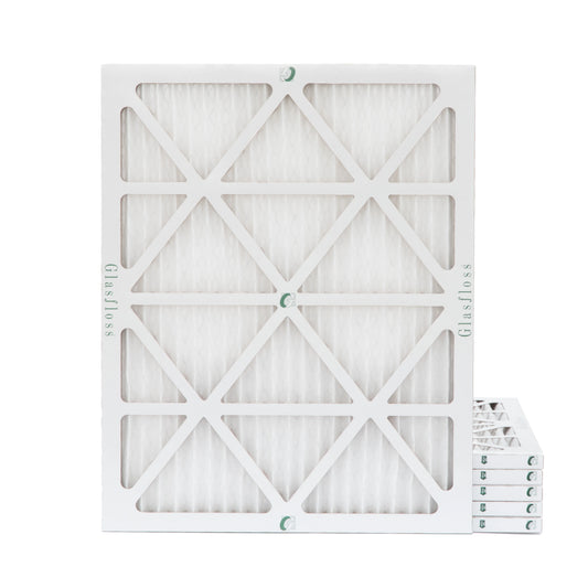 6 Pack of 20x24x1 MERV 10 Pleated Air Filters for AC & Furnace. Actual Size: 19-3/8 x 23-3/8 x 7/8