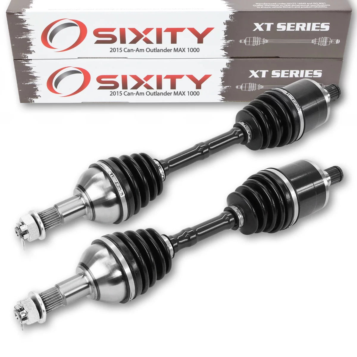 2 pc Sixity XT Rear Left Right Axle compatible with Can-Am Outlander MAX 1000 2015 - EFI 4X4