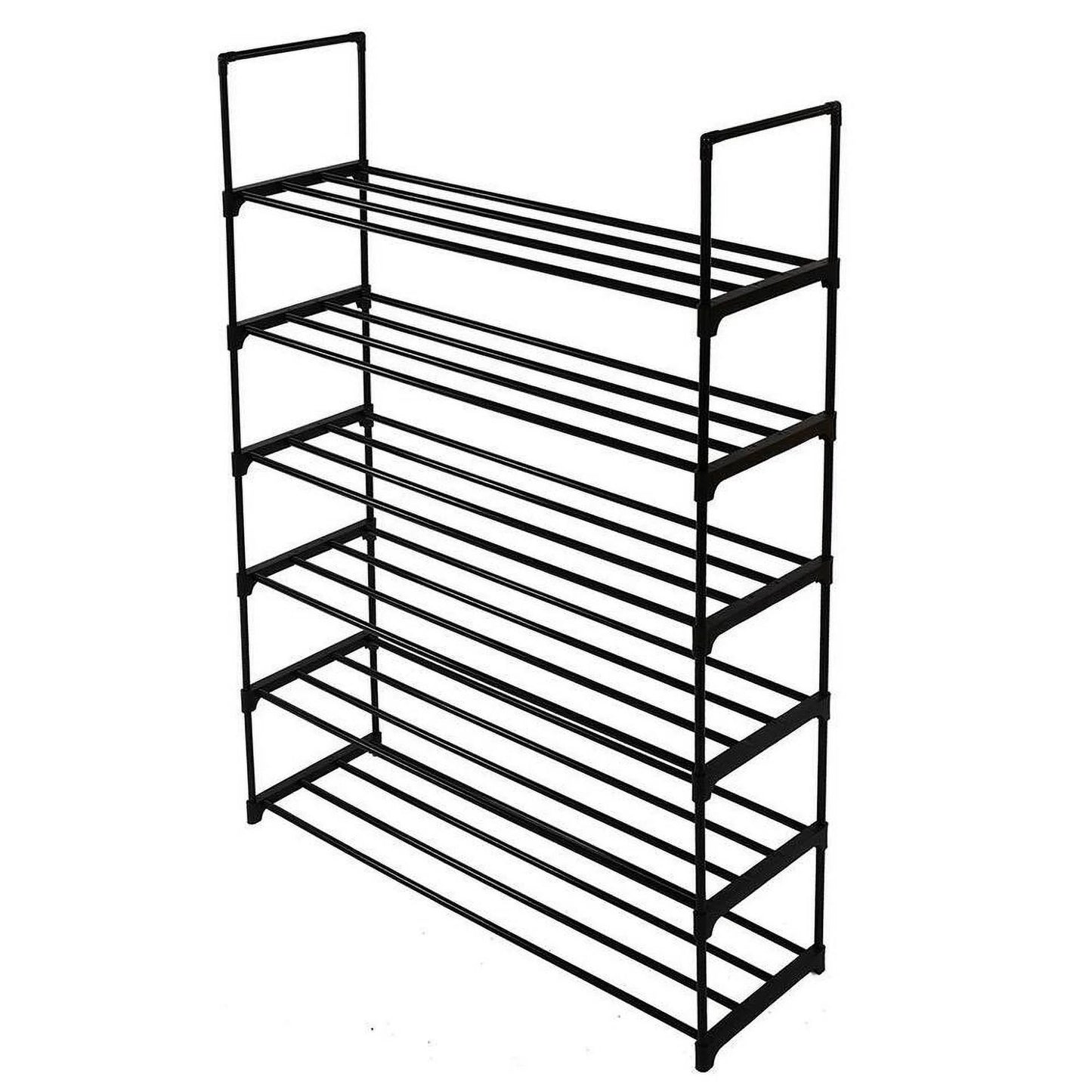 Shoe Rack Shoe Tower Shelf Storage Organizer Closet Metal Bench 6 Tier 30 Pairs