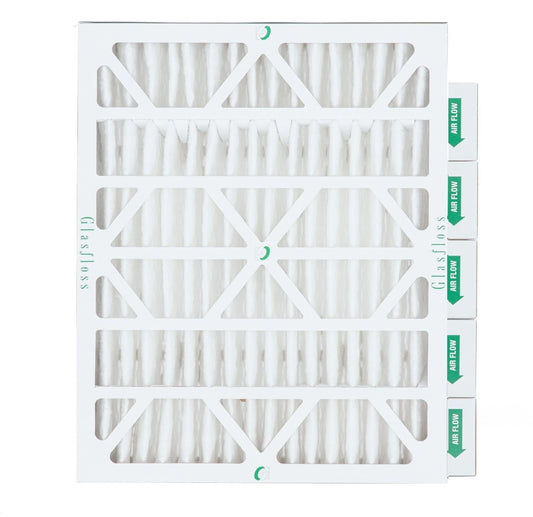 6 Pack of 18x24x4 MERV 10 Pleated 4" Inch Air Filters by Glasfloss. Actual Size: 17-1/2 x 23-1/2 x 3-3/4