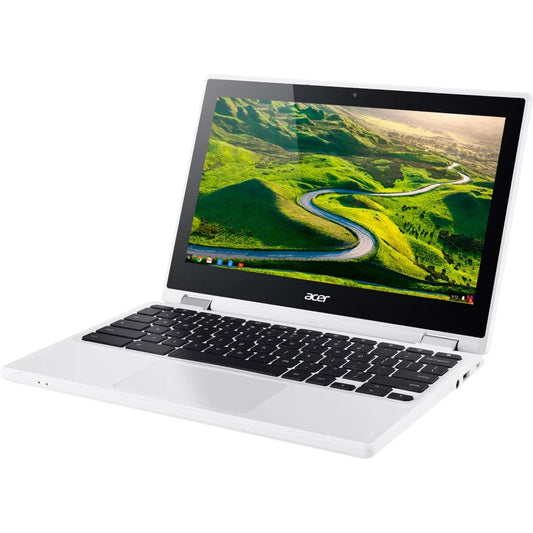 Acer - R 11 CB5-132T-C8ZW 2-in-1 11.6" Touch-Screen Chromebook - Intel Celeron - 4GB Memory - 16GB eMMC Flash Memory - WhiteLaptop Notebook PC Computer Touchscreen