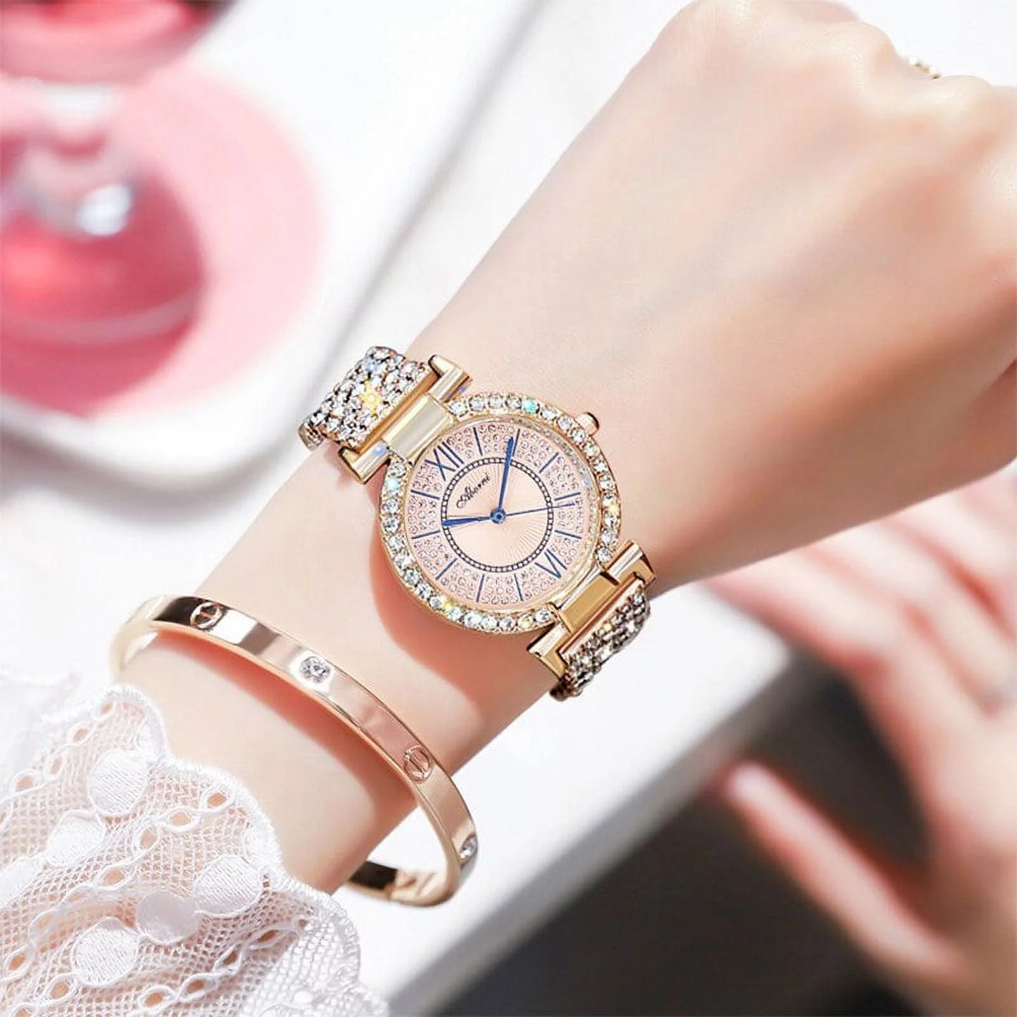 2022 Luxury Brand Watches For Women Fashion Diamond Quartz Ladies Watch Waterproof Skmei Dropshipping Gifts Moda Mujer Zegarek - Quartz Wristwatches