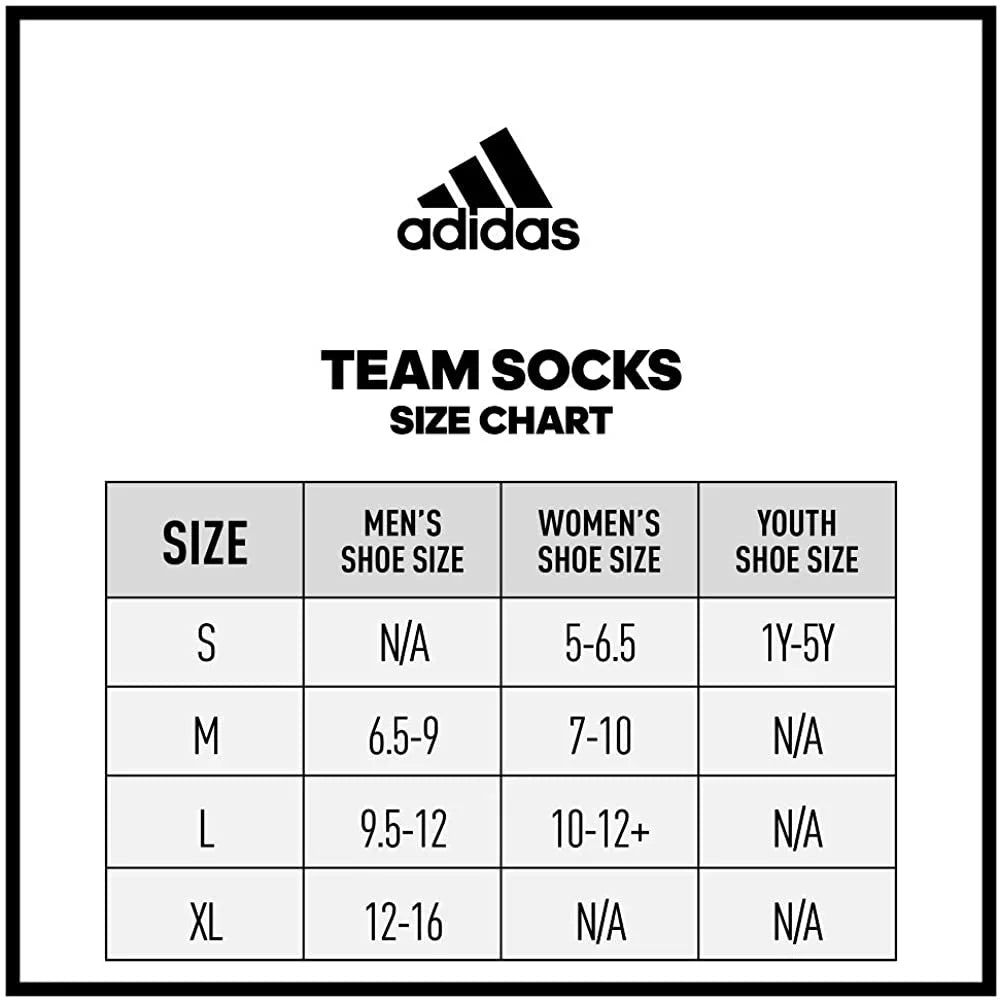 adidas Unisex-Adult Creator 365 Basketball Crew Socks (1-Pair) X-Large White/Black