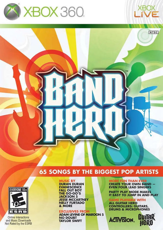 Band Hero (Game Only) Xbox 360 (Brand New Factory Sealed US Version) Xbox 360