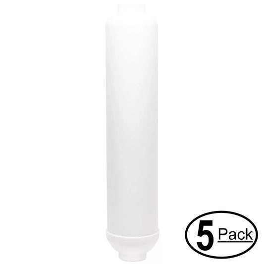 5-Pack Replacement for Expres Water ROUV10DC Inline Filter Cartridge - Universal 10-inch Cartridge for Express Water 6 Stage UV Reverse Osmosis Filtration System - Denali Pure Brand