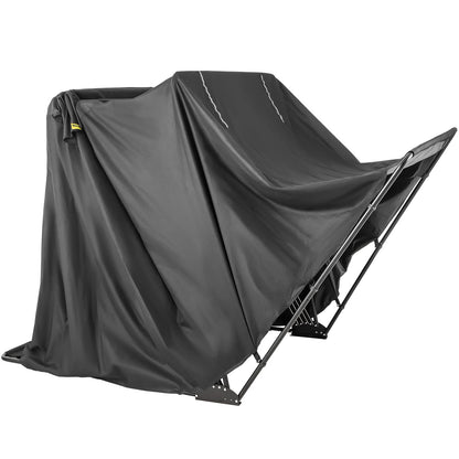 BENTISM Heavy Duty Motorcycle Cover Storage Sheds Garage All Season Outdoor Protection,600D Oxford Durable and Tear Proof Waterproof with Lock-Holes & Storage Bag,Fits up to 106"