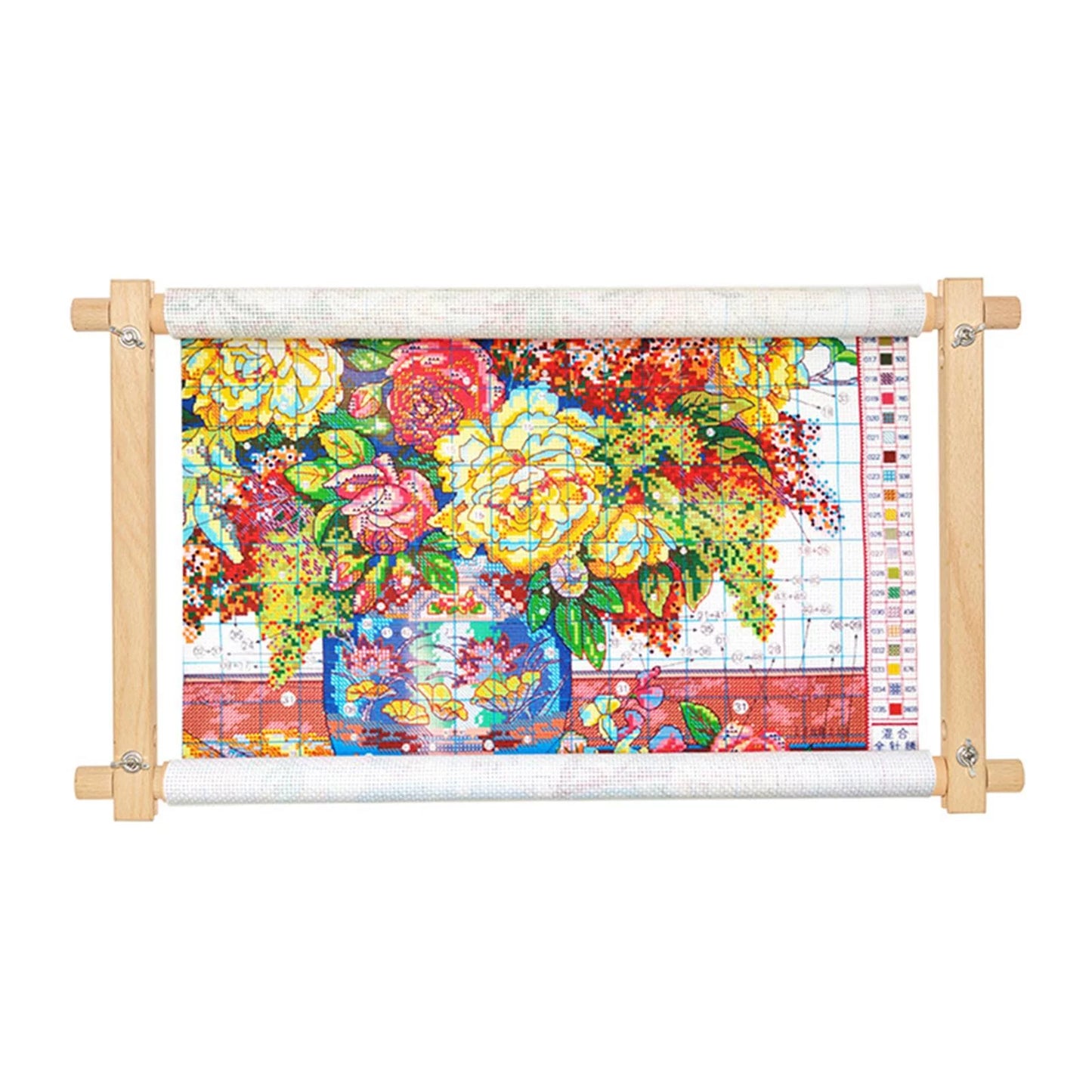 1X Tapestry Scroll Embroidery Frame Holder Cross Stitch Quilting Hoop