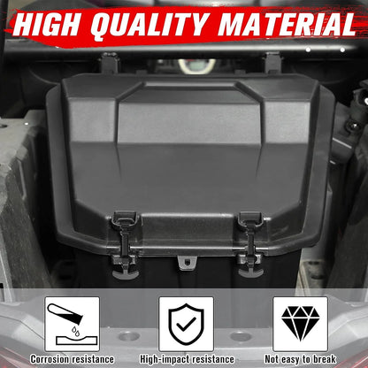 A & UTV PRO Rear Storage Cargo Box with Rubber Latch for Polaris RZR