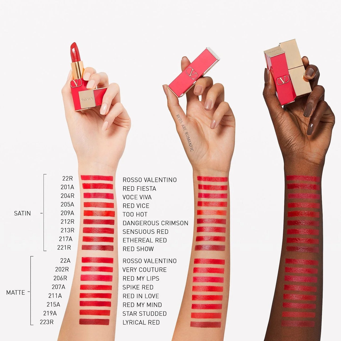 Valentino Rosso Valentino High Pigment Refillable Lipstick - 22R Rosso Valentino - a true neutral universal valentino red