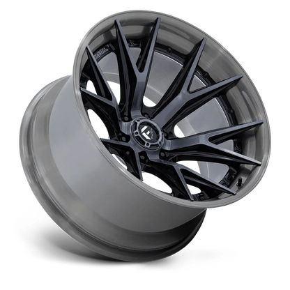 20x10 Fuel FC402 Catalyst Gloss Black W/ Brushed Gray FORGED Wheel 6x135 (-18mm)