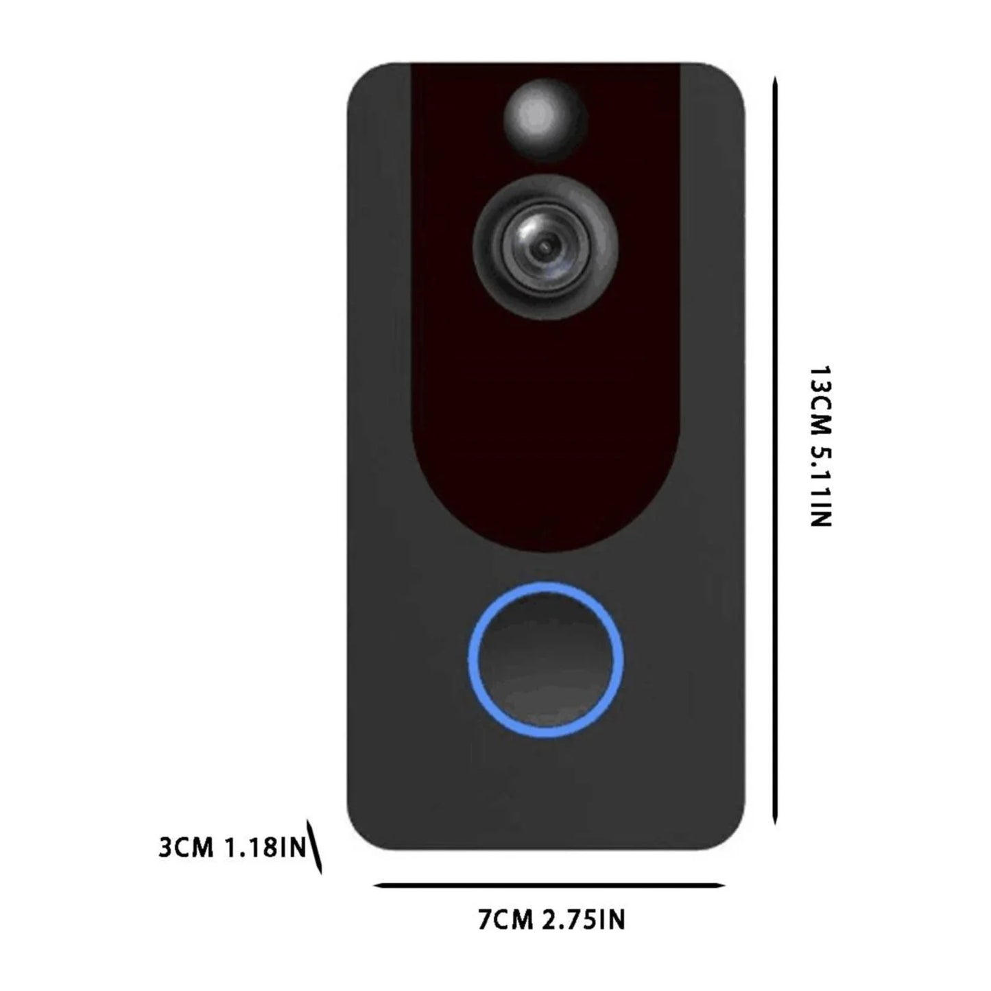 V7 Visual Doorbell WIFI Intelligent Doorbell Visual Intercom Visual Doorbell Wireless Intelligent Doorbell Smart Home Control Panels