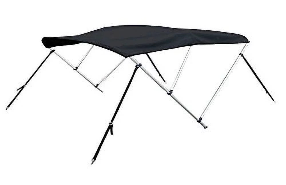 Bimini Top Boat Cover 36" High 67"-72" Wide 6' L Solution Dye 600 Denier BLACK