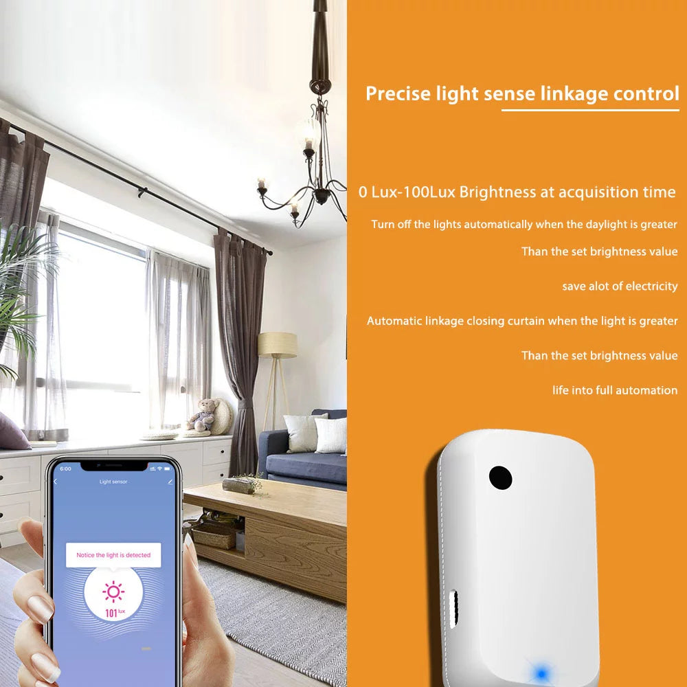 Andoer Sensor Illumination Sensor Linkage Control Brightness Sensor Work with Device Compatible with Home