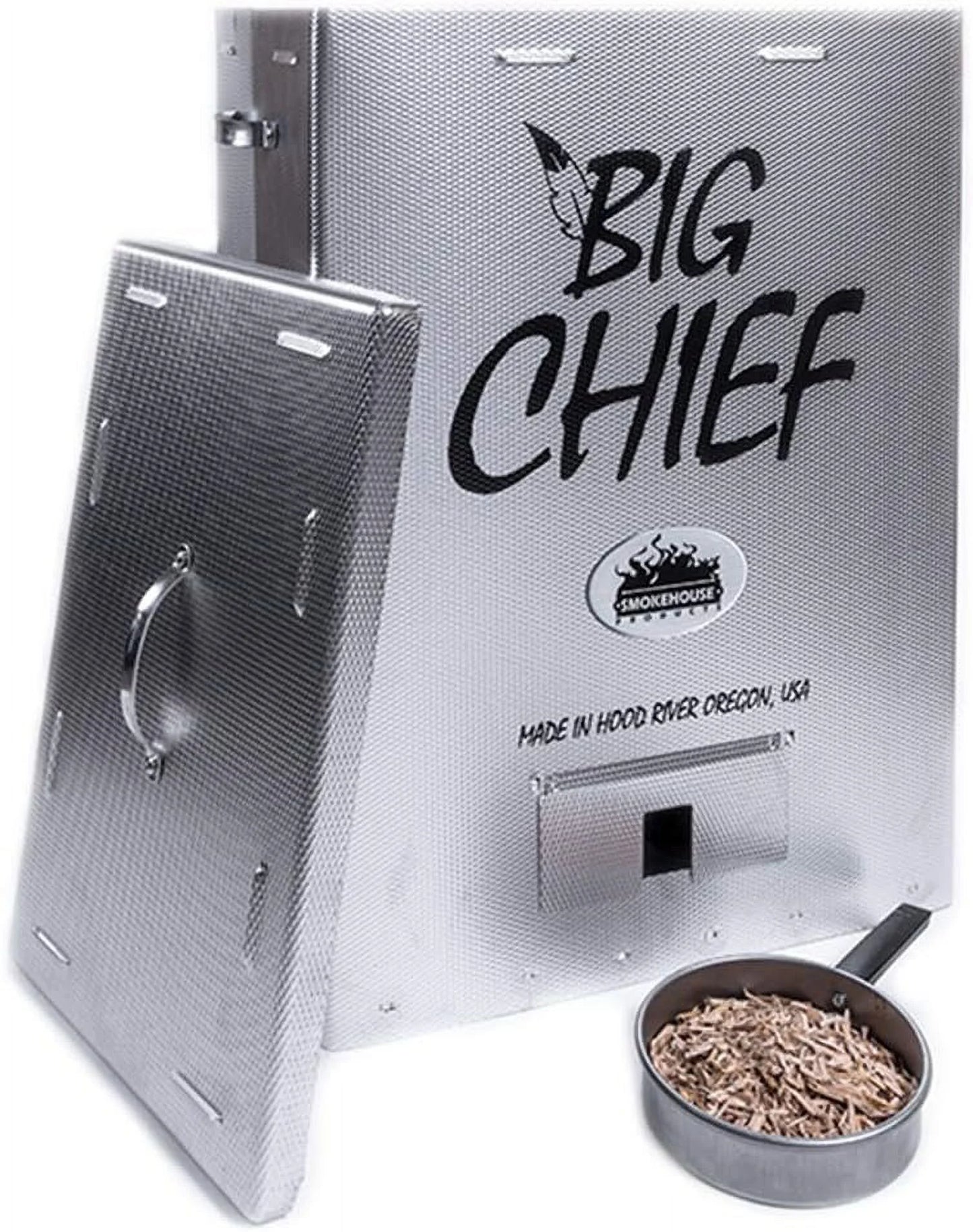 Smokehouse Products Big Chief Top Load Smoker, Silver, 27.06" L x 12.50" H x 18.25" W