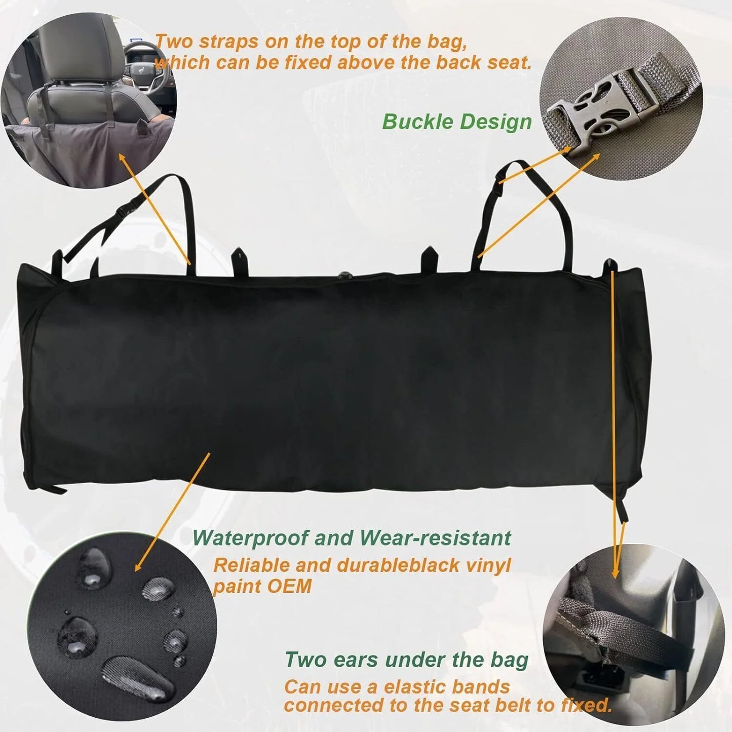 600D Soft Top Window Storage Bag For Ford Bronco Accessories 2021-2023 4-Door