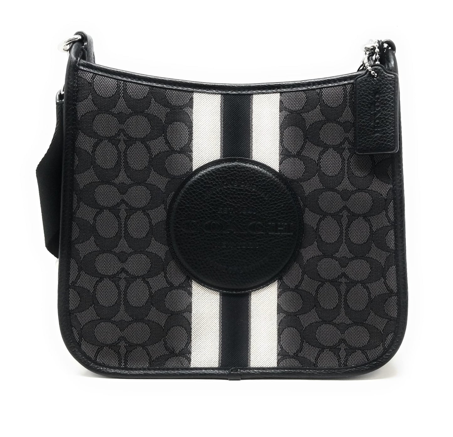 Coach Dempsey Black Patch File Crossbody Bag