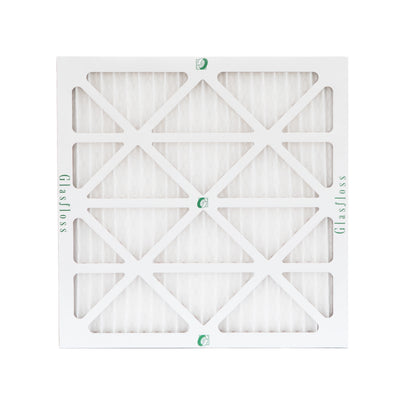 12 Pack of 24x24x1 MERV 10 Pleated Air Filters by Glasfloss. Actual Size: 23-3/8 x 23-3/8 x 7/8