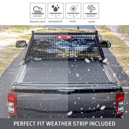 XTWEEX Soft Roll Up Truck Bed Tonneau Cover Fits 2002-2023 Dodge Ram 1500 | 2003-2023 Ram 2500 3500 | 2019+ Ram 1500 Classic Body(Not for New Body) 6.4 FT Bed W/O Rambox