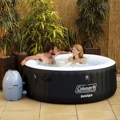 Coleman 13804-BW SaluSpa 4 Person Portable Inflatable Outdoor Hot Tub Spa