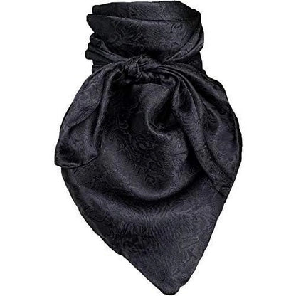 Wild Rag Black Silk Jacquard