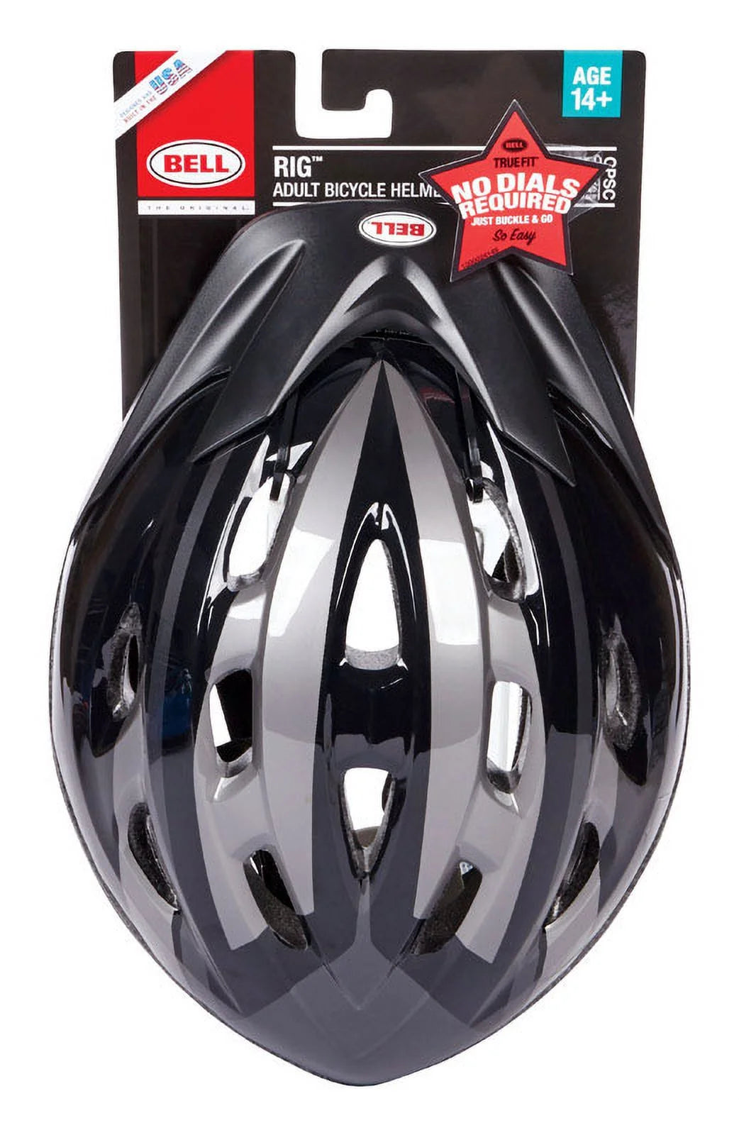 1 Pc, Bell Sports Rig Black Polycarbonate Bicycle Helmet