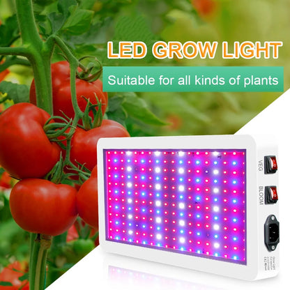 Anself 2000W Full Spectrum LED Grow Light - 312 LEDs with Veg/Bloom Dual Switch - IP65 Waterproof Indoor Plant Growing Lamp - Ideal for Seedlings, Flowers, Greenhouse Use