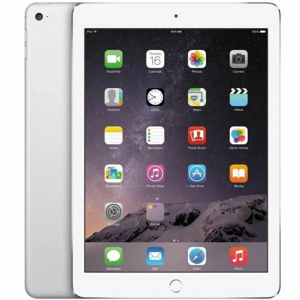 Restored Apple iPad Air 2 128GB, Wi-Fi, 9.7 - Silver - (MGTY2LL/A) (Refurbished)