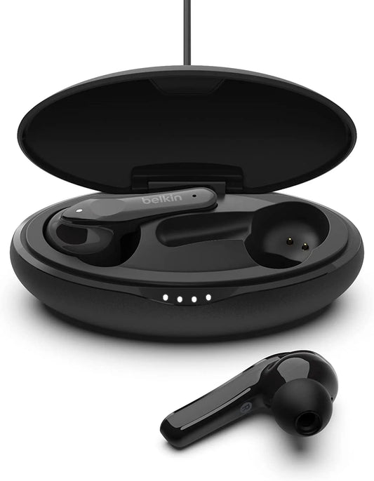 Belkin Earbuds, SOUNDFORM Move True Bluetooth Earphones with Touch Controls, IPX5 Certified, Sweat