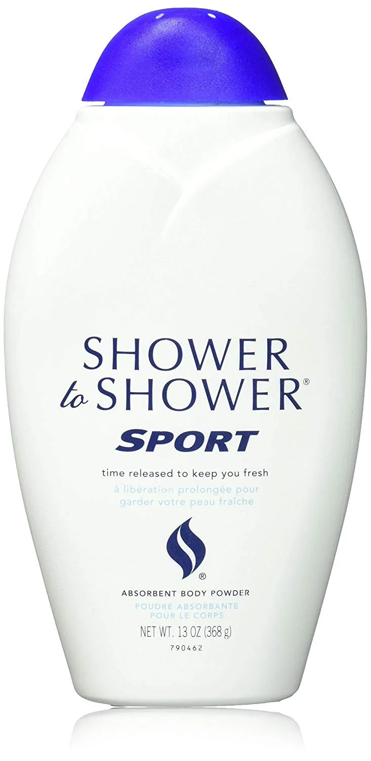 Shower To Shower Body Powder Sport, 13 oz (Pack of 3)