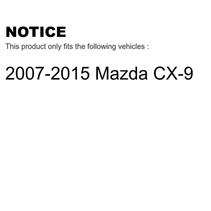 Transit Auto - Front Disc Brake Rotors And Semi-Metallic Pads Kit For 2007-2015 Mazda CX-9 K8S-100535