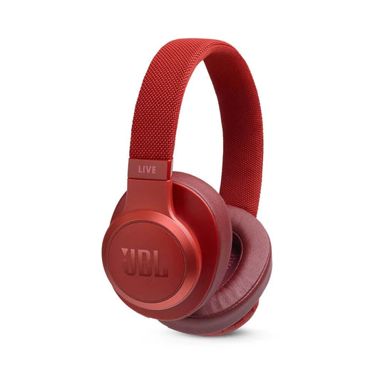 Restored JBL JBLLIVE500BTGRNAM Live 500BT On-Ear Wireless Headphones With Voice Assistant (Red) (Refurbished)