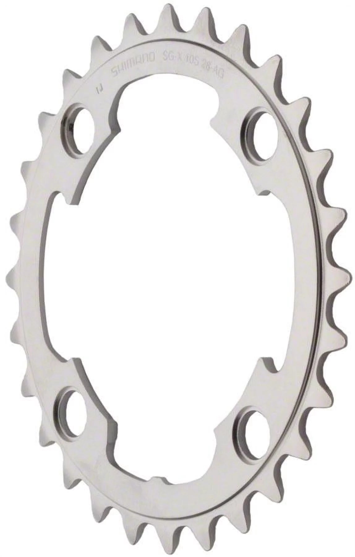 Shimano XTR M985 10-Speed Chainring - Silver Tooth Count: 28 Chainring BCD: 88