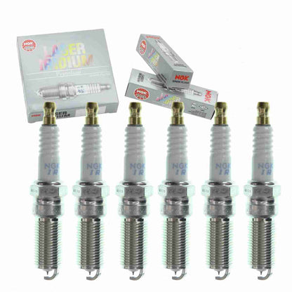 6 pc NGK 96870 Laser Iridium Spark Plugs for 4719 9A6G 12405 BA 9A6G-12405-BA CYFS12YEC IVT20TT SP490 SP525 Ignition Wire Secondary Fits select: 2011-2019 FORD FIESTA