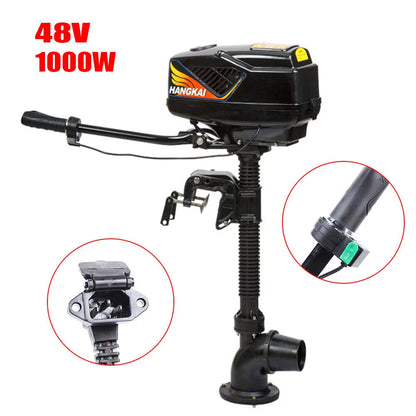 4.0HP 1000W Outboard Trolling Motor Brushless Fishing Boat Engine Jet Pump