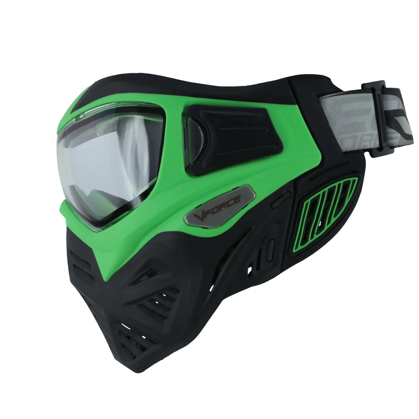 V-Force Grill 2.0 Mask Paintball Goggle w Clear Thermal Lens - Venom Green Black